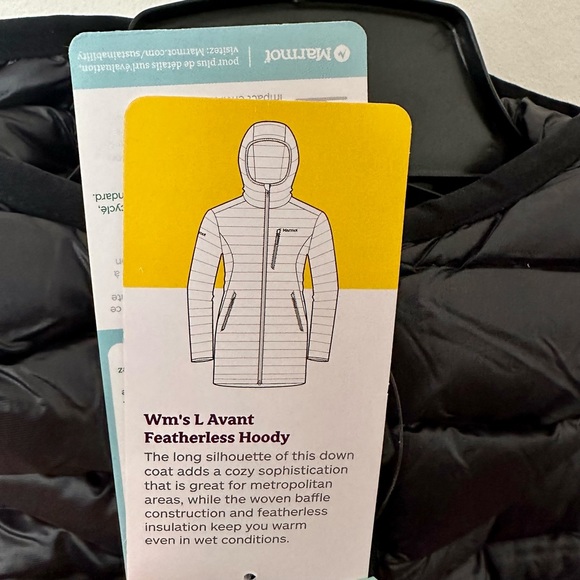 NWTs Marmot Women's Long Avant Featherless Hoody. Black. Sz. Small - Picture 11 of 16